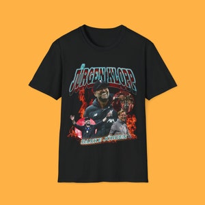 Jurgen Klopp Liverpool LFC Shirt Premier League EPL Sport Vintage 90s Football Soccer Danke Jurgen