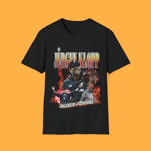 Jurgen Klopp Liverpool LFC Shirt Premier League EPL Sport Vintage 90s Football Soccer Danke Jurgen