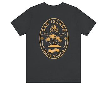 Oak Island Nova Scotia Shirt - Logo and Backprint, Curse of Oak Island Shirt, Mystery of Oak Island Shirt