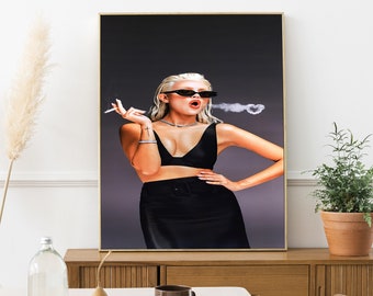 Pop Art Woman Canvas Print, Modern Wall Decor