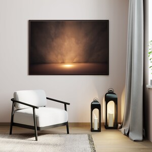 Brown Smoke Canvas Home Decor, Abstract Wall Art, Modern Wall Decor, Extra Large Canvas Home Decor, Trend Now Canvas, Ready to Hang Canvas
