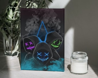 Lienzo impreso Hypebeast, Muñecas de dibujos animados, Arte pop, Decoración de pared moderna