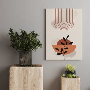 Minimalistische Linien Kunst, Neutraler Beige Druck, Leinwand Wanddekor, Beige Druck Poster Kunst, Abstrakte Linie Zeichnung Druck, Minimalistisches Plakat