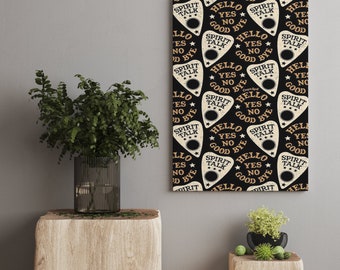 Lienzo impreso con tablero Ouija, decoración gótica de Halloween