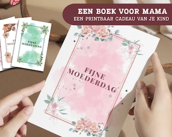 Moederdag printbaar bok | Barnaktivitet | DIY cadeau | Allt över min mamma | Direkt nedladdning
