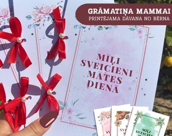 Mātes dienas grāmatiņa bērniem | DIY dāvana mammai | Par manu mammu | PDF-läsare