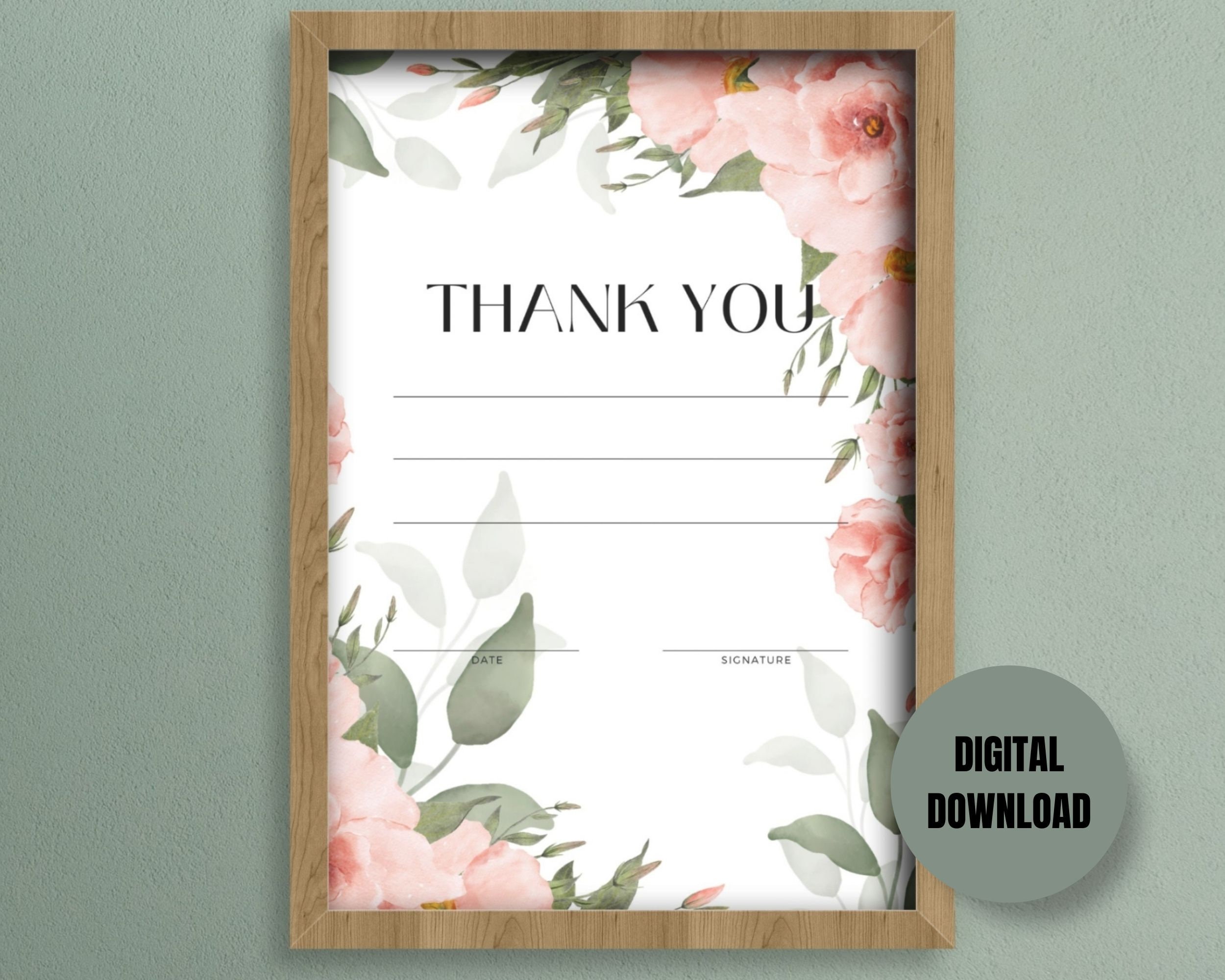 Printable Blank Thank You Appreciation - Certification Paper Template ...
