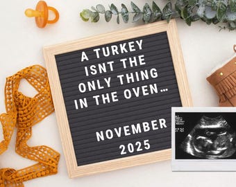 Thanksgiving baby announcement