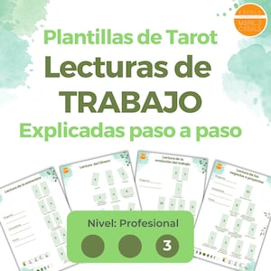 Tarot-Arbeitslesungen – Stufe 3 – Vorlagen für 4 verschiedene Lesungen, Schritt für Schritt erklärt