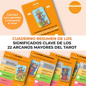 MAJOR ARCANA -Summary notebook of the key meanings of the 22 Major Arcana of the Tarot- Learn to read the tarot very easily