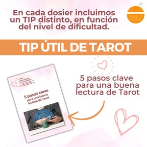 Lecturas de Amor de Tarot Nivel 3 Plantillas de 4 lecturas distintas, explicadas paso a paso imagen 8