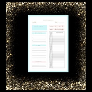 Printable Daily Planner A4 Size Beautifully Designed Download and Print ...