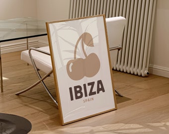 Ibiza Neutraler Druck | Reisen (Reisedrucke, Ibiza-Druck, Ibiza-Kunst, Ibiza-Drucke, Spanien, Ibiza-Wandkunst, Pacha Ibiza, Amnesia, Boho, Beige)