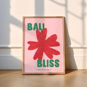 Bali Bliss Print | 3 Colours | Travel (Travel Prints, Bali Poster, Bali Print, Bali Wall Art, Indonesia, Lombok, Gili T, Thai, Boho, Summer)