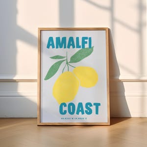 Amalfi Coast Print | 3 Colours | Travel (Travel Prints, Italy, Sicily, Amalfi Coast Print, Amalfi Coast Poster, Lemon Print, European, Sun)