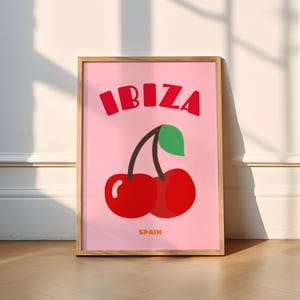 Ibiza Kirschblüten Print | Travel (Travel Prints, Poster, Ibiza Cherry, Ibiza Poster, Ibiza Print, Pacha Funky, Amnesia, Ushuaia, Pink, Spanien)