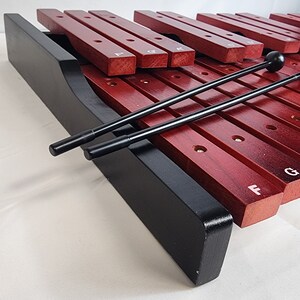 Portable Professional Rose Wood 25 Key Xylophone Alto Wood Adult, Diatonic & Semitone Scales With Secure Case image 6