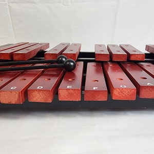 Portable Professional Rose Wood 25 Key Xylophone Alto Wood Adult, Diatonic & Semitone Scales With Secure Case image 5