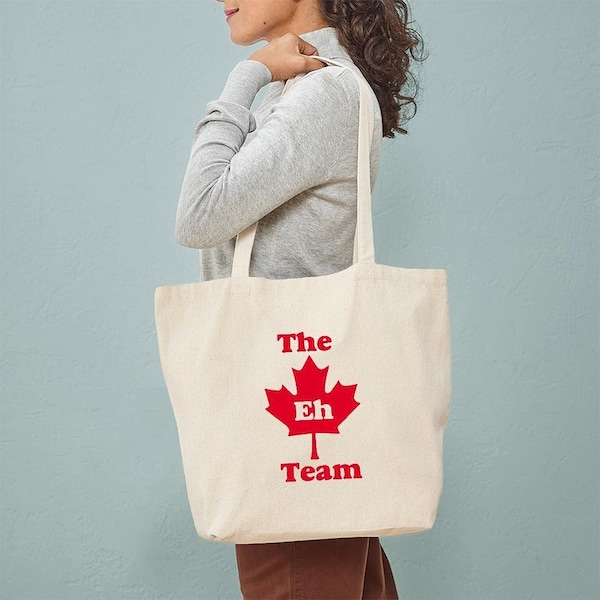 CafePress The Eh Team Tote Bag Natural Canvas Tote Bag, Reusable Shopping Bag