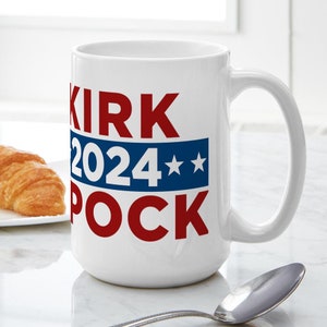 CafePress Star Trek Kirk Spock 2024 Ceramic Coffee Mug, Tea Cup 15 oz