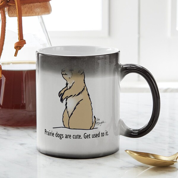 CafePress Prairie Dogs Are Cute Magic Mug, Color Changing 11 oz Ceramic Mug