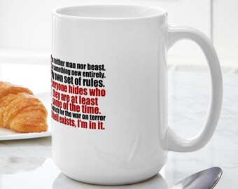 CafePress Dexter Mug Large Mug Ceramic Coffee Mug, Tea Cup 15 oz