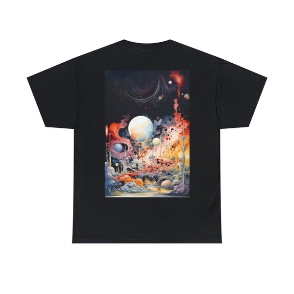 Birth of the Universe II, Kunst T-Shirt, Psychedelic T-Shirt, fine Art T-Shirt, ästhetische Kleidung, Unisex T-Shirt