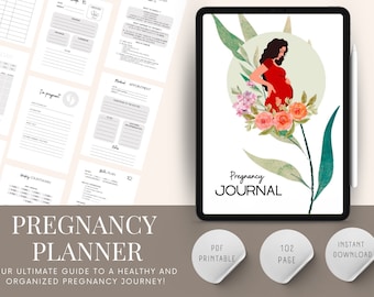 WEEKLY PREGNANCY JOURNAL Pregnancy Tracker Pregnancy Gift Personalized Pregnancy Journal Keepsake Pregnancy Week by Week Pregnancy Tracker