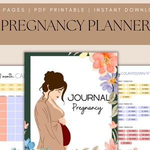 Pregnancy Planner Printable | Printable Pregnancy Journal | Pregnancy Organizer | 102Pages