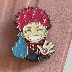 Anime JUJUTSU KAISEN Character Yuji Itadori Enamel Pin Brooch for Backpacks Cool Lapel Pins Fashion Jewelry Accessories Gift N