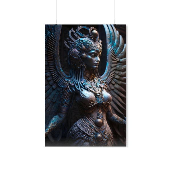 Wicca, Pagan, Spiritual, Isis, Magic, Occult, Egypt, Universe, Esoteric, Free Spirit, Mystic,  Premium Matte Vertical Posters