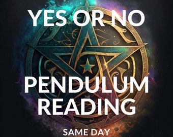 Yes or No Pendulum Reading, Magic, Magick, Witchcraft, Witchy, Occult, Mystic, Ritual, Esoteric, Mystical, Spirituality, Wiccan