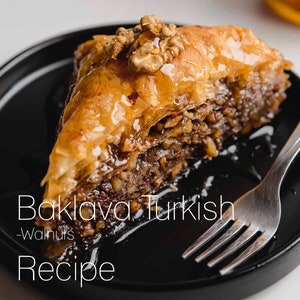 Baklava with walnuts recipe