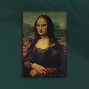 Mona Lisa Digital Art Print - A High-Resolution Reproduction