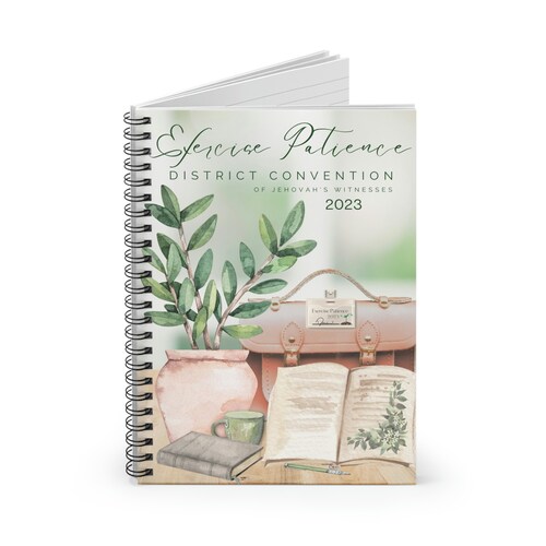 JW Exercise Patience Convention Spiral Notebook W/ Ruled Etsy Canada