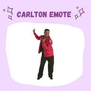 Carlton dancing emote, animated. Twitch and discord
