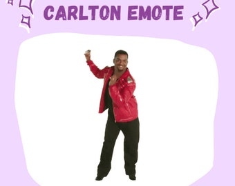 Carlton dancing emote, animated. Twitch and discord