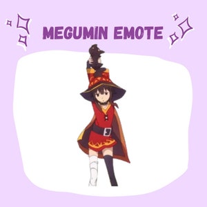 Animated anime girl dancing, konosuba  megumin emote for twitch/discord