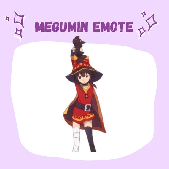 Animated anime girl dancing, konosuba  megumin emote for twitch/discord