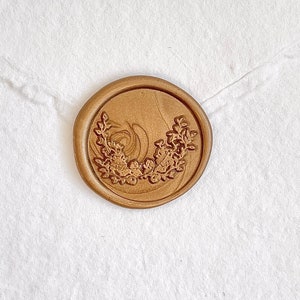 10x Wachssiegel mit Klebepunkt "BLOSSOM" zum Selbstklebend | handgefertigt