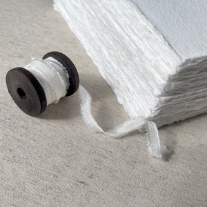 Handmade cotton white paper in 7 sizes image 3