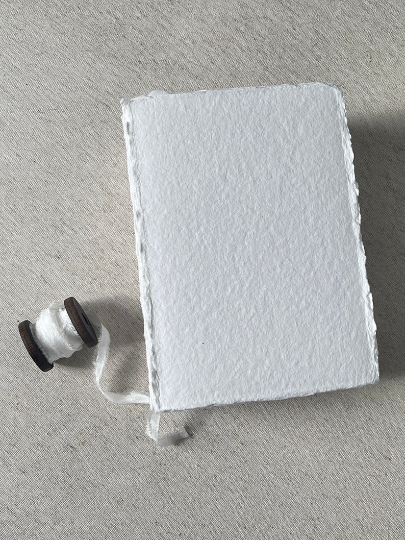 Handmade cotton white paper in 7 sizes image 2