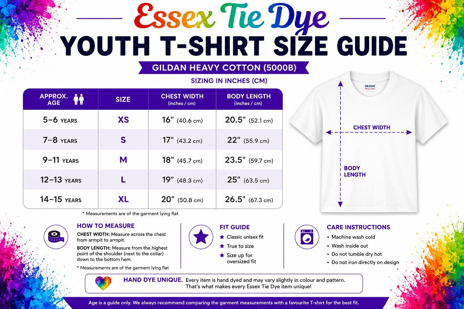 Horizontal Multicolour Stripe Tie Dye T-shirt, Adult, Youth