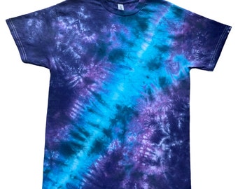 Glacier Blue Space Nebula Tie Dye T-Shirt, Adult, Youth, Unisex, XS, S, M, L, XL, 2XL, 3XL, 4XL, 5XL, Dyed in the UK, Gift