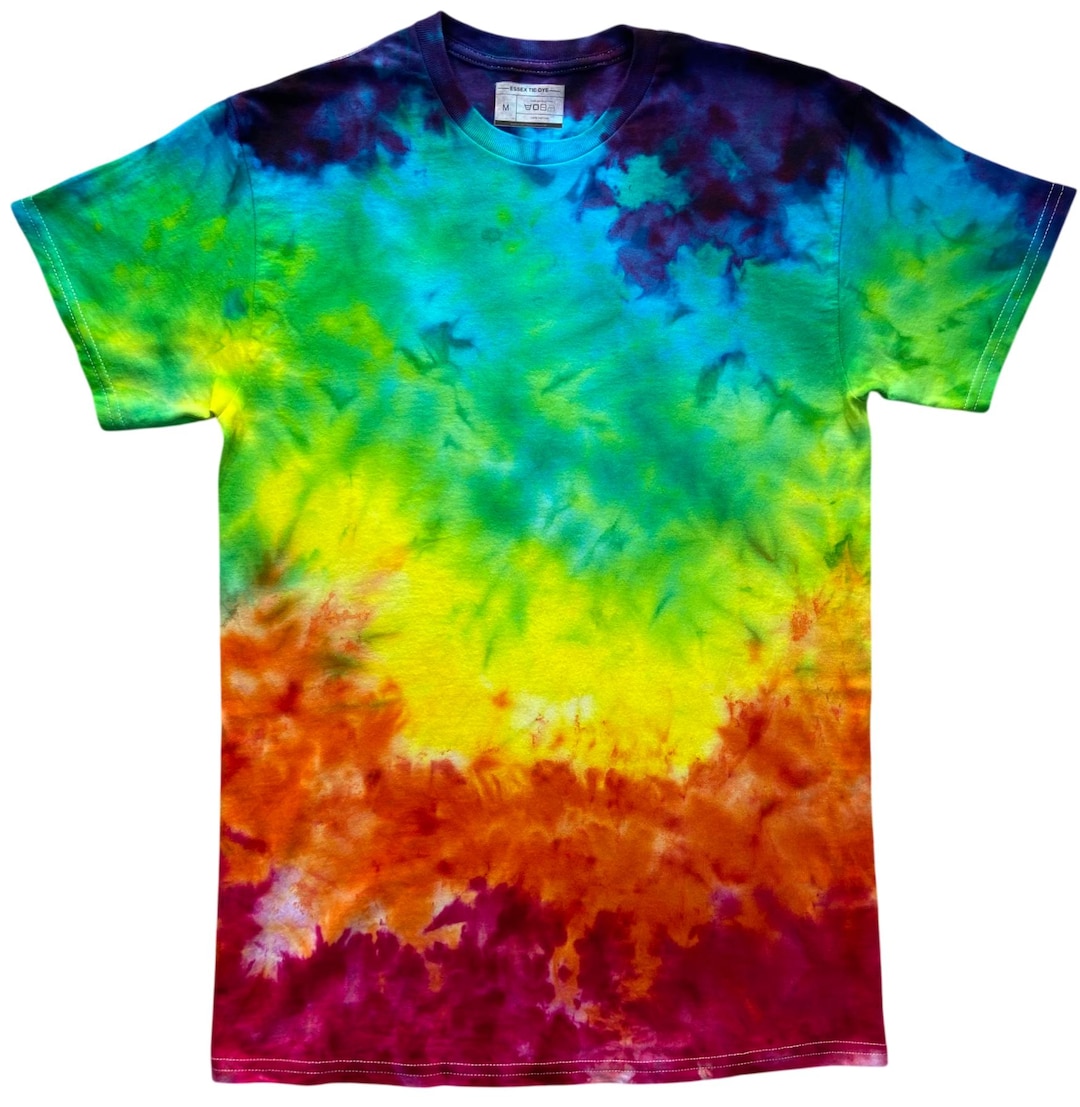 Rainbow Ice Tie Dye T-shirt, Adult, Youth, Unisex XS, S, M, L, XL