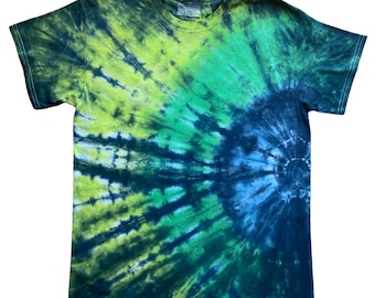 Cooling Blue Star Tie Dye T-Shirt, Adult, Youth, XS, S, M, L, XL, 2XL, 3XL, 4XL, 5XL, Dyed in the UK, Gift