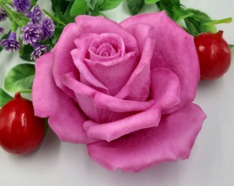 Molde de flores. Molde de silicona 3D de rosa para hacer jabón. Molde de silicona de flores. Molde de silicona para manualidades. Molde de silicona floral.