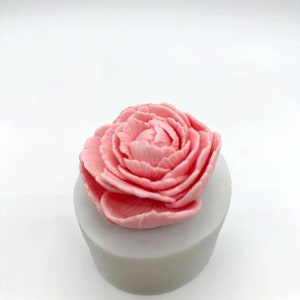 3D silicone mold peony soap Flower mold soap Soapmaking