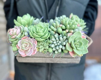 Handmade Soap Succulent Bouquet - Long-lasting Soap Flowers for Home Decor and Mother's Day Gift