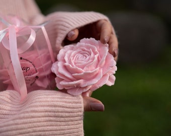 Rosenseife bevorzugt Babypartybevorzugungen Brautpartybevorzugungen rosa Blumen bevorzugt Mädchen Nettes Geschenk für Gäste Geschlecht offenbaren Baby Sehr schönes Geschenk
